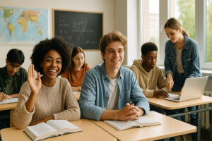 Peaceful main street with rustic shops and old brick buildings capturing the charm of a small town in Tennessee.