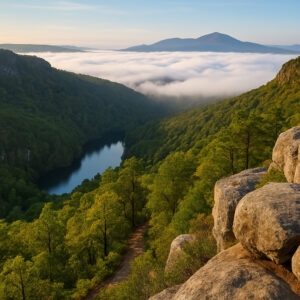 A scenic roadside Alabama spot with local food and cozy Southern atmosphere, capturing the charm of hidden gems in Alabama.