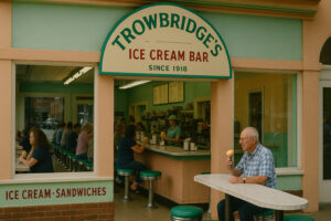 A scenic roadside Alabama spot with local food and cozy Southern atmosphere, capturing the charm of hidden gems in Alabama.