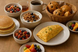 A charming countryside setting with warm, inviting decor similar to what guests might experience at a cozy bed and breakfast in Wisconsin Dells.