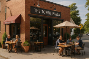 Seasons Inn Traverse City with cozy exterior, nearby lake views, and inviting atmosphere for travelers visiting northern Michigan.