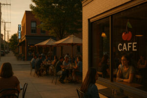 Seasons Inn Traverse City with cozy exterior, nearby lake views, and inviting atmosphere for travelers visiting northern Michigan.