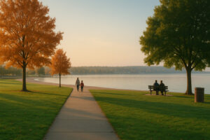 Seasons Inn Traverse City with cozy exterior, nearby lake views, and inviting atmosphere for travelers visiting northern Michigan.