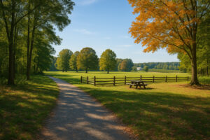 Colonial landmarks and cobblestone streets representing the Historic Triangle Virginia, including Williamsburg, Jamestown, and Yorktown.