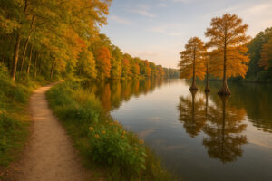 Williamsburg Virginia travel guide image showing Colonial streets, historic buildings, and visitors exploring cultural landmarks.