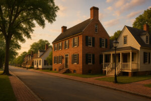 Charming Williamsburg bed and breakfast with colonial-style architecture, cozy rooms, and a welcoming garden setting.