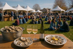 Vineyards and tasting rooms at Williamsburg wineries surrounded by rolling hills and sunshine in Virginia’s wine country.
