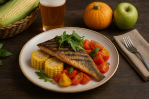 Cloudy morning sky showing changing weather North Bennington VT over small town rooftops