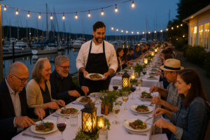 Waterfront dining with scenic views at Port Ludlow restaurants and dining
