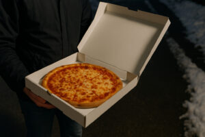 Exterior view of Athens Pizza Bellows Falls with welcoming storefront and local dining atmosphere