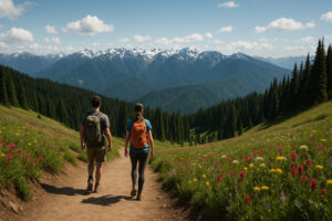 Waterfront view of the marina and the Inn at Port Ludlow, one of the best hotels in Port Ludlow, Washington.