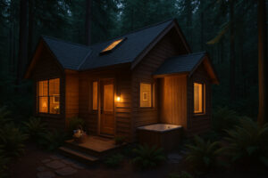 Waterfront view of the marina and the Inn at Port Ludlow, one of the best hotels in Port Ludlow, Washington.