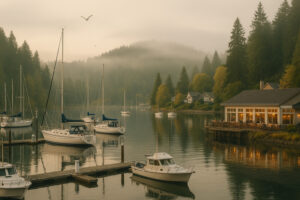 Travelers kayaking, hiking, and exploring scenic coastal trails while enjoying the top things to do in Port Ludlow, Washington.