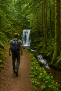 Travelers kayaking, hiking, and exploring scenic coastal trails while enjoying the top things to do in Port Ludlow, Washington.