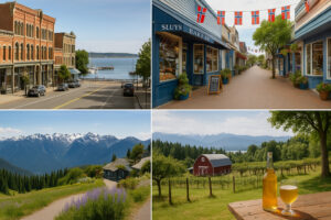 Travelers kayaking, hiking, and exploring scenic coastal trails while enjoying the top things to do in Port Ludlow, Washington.