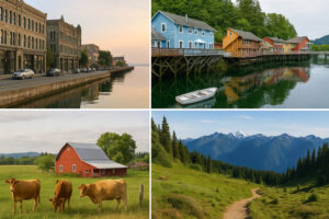 Hikers, kayakers, and nature lovers exploring forests, trails, and beaches during outdoor adventures in Port Ludlow, Washington.