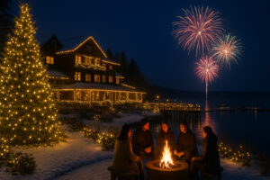 Sunny marina view and blooming coastal trails showing the best time to visit Port Ludlow during its vibrant spring and summer seasons.