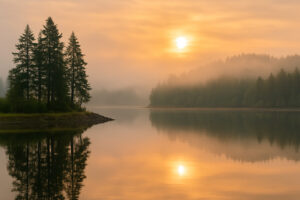 Sunny marina view and blooming coastal trails showing the best time to visit Port Ludlow during its vibrant spring and summer seasons.