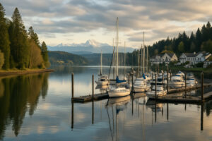 Hikers, kayakers, and nature lovers exploring forests, trails, and beaches during outdoor adventures in Port Ludlow, Washington.