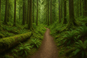 Hikers, kayakers, and nature lovers exploring forests, trails, and beaches during outdoor adventures in Port Ludlow, Washington.