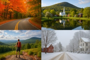 Charming small-town streets, historic buildings, and scenic countryside featured in the North Bennington travel guide.