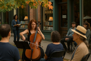 Charming small-town streets, historic buildings, and scenic countryside featured in the North Bennington travel guide.