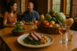 Cozy caf&eacute; setting with locals enjoying hearty meals and farm-to-table dishes at the best local eats in North Bennington.