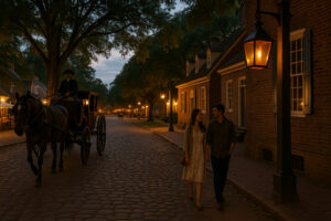 Visitors exploring historic streets and attractions while enjoying fun things to do in Williamsburg VA this weekend.