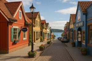 Scenic coastal road and forested landscape perfect for exploring scenic day trips from Port Ludlow, Washington.