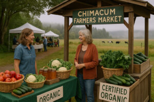 Scenic coastal road and forested landscape perfect for exploring scenic day trips from Port Ludlow, Washington.