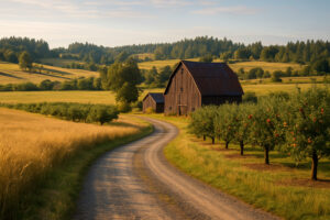 Scenic coastal road and forested landscape perfect for exploring scenic day trips from Port Ludlow, Washington.