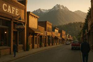 Scenic coastal road and forested landscape perfect for exploring scenic day trips from Port Ludlow, Washington.