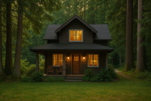 Waterfront view of the marina and the Inn at Port Ludlow, one of the best hotels in Port Ludlow, Washington.