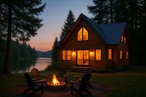 Waterfront view of the marina and the Inn at Port Ludlow, one of the best hotels in Port Ludlow, Washington.