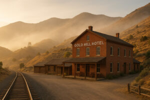 Visitors exploring historic and cultural experiences in Nevada, including old mining towns, museums, and Native heritage sites under desert skies