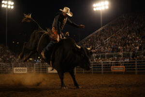 Riders on horseback following cowboy heritage trails Nevada, surrounded by open rangeland and mountain scenery.