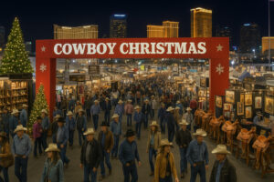 Riders on horseback following cowboy heritage trails Nevada, surrounded by open rangeland and mountain scenery