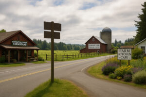 Secluded cascade flowing through mossy rocks and forest greenery, one of the hidden waterfalls near Port Ludlow, Washington.