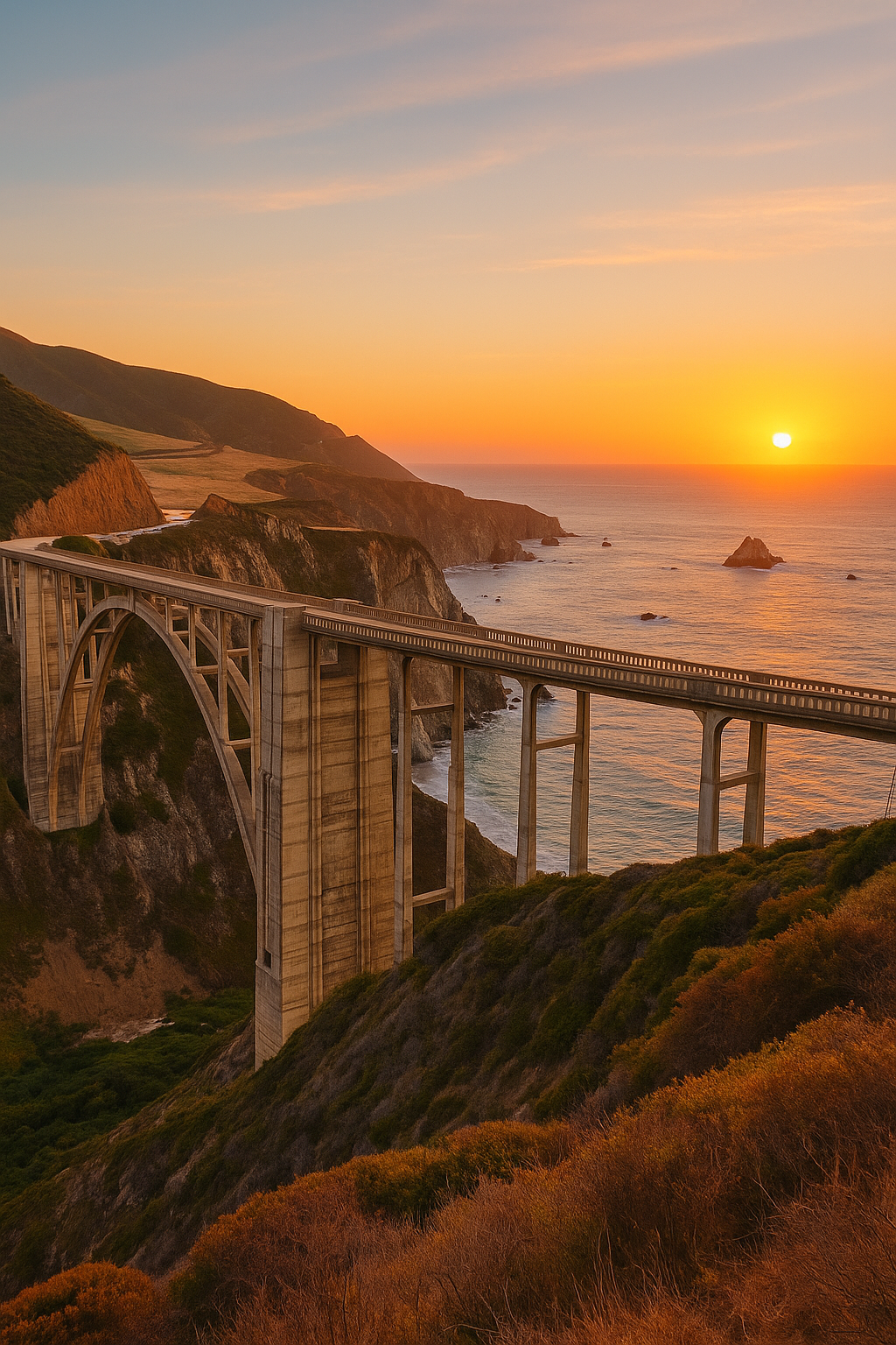 Bixby Creek Bridge: A Must-See Landmark Along the Best Spots in Big Sur for Iconic Coastal Views