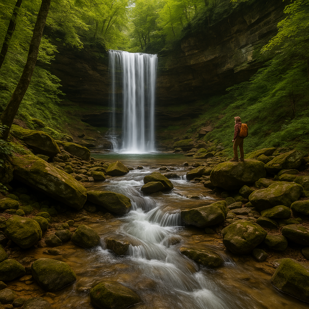 Hidden Waterfalls Near Cullman, Alabama