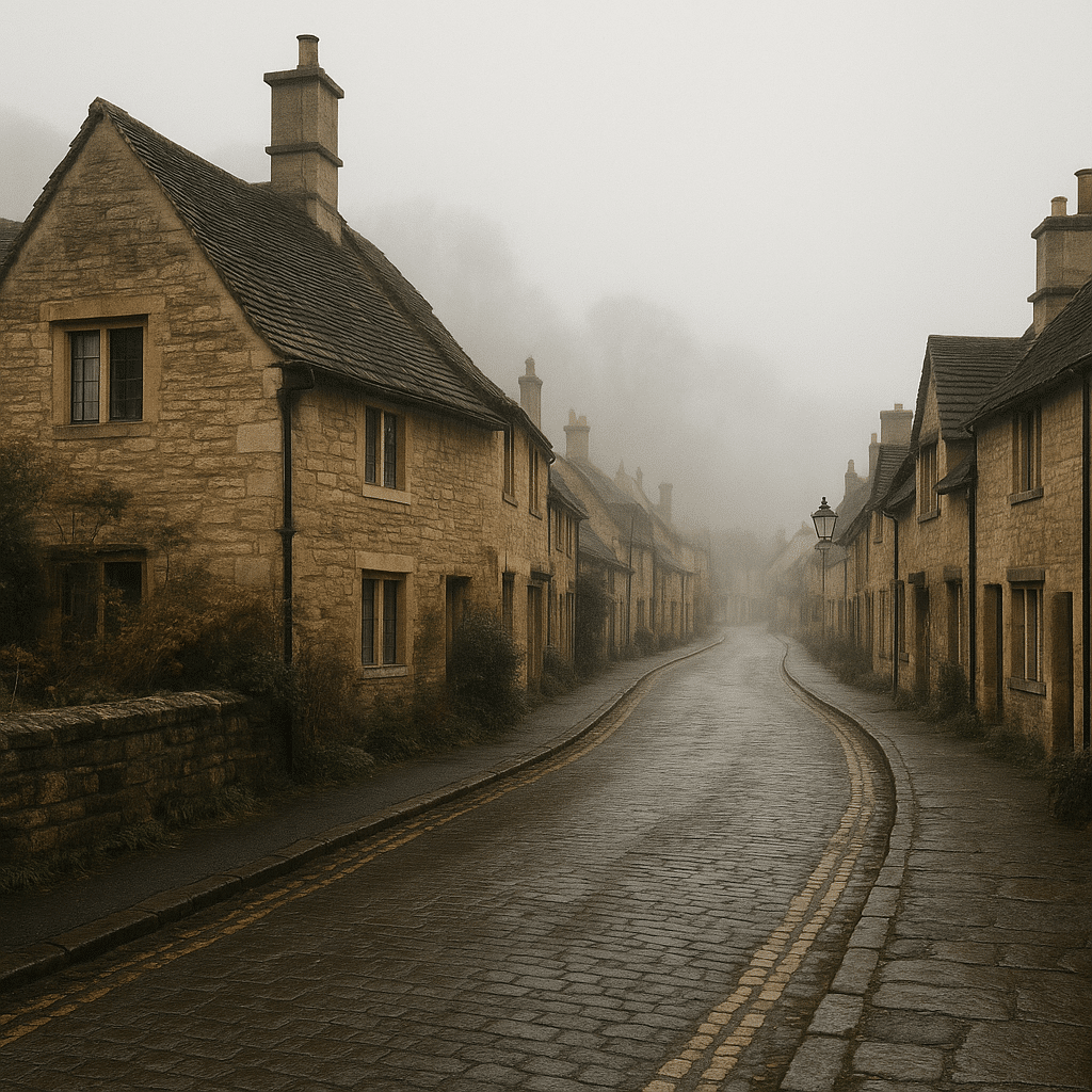 Downsides worth knowing before you book with misty cobblestone street in a quiet Cotswolds village.