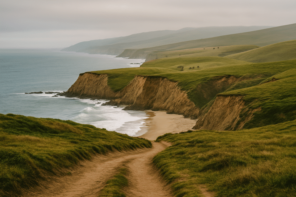 Point Reyes: Feels Like Another Country, But It’s Just Up the Road – rugged cliffs, coastal trail, and misty ocean views.